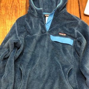 Patagonia Women's Fleece Snap Pullover with Hoodie